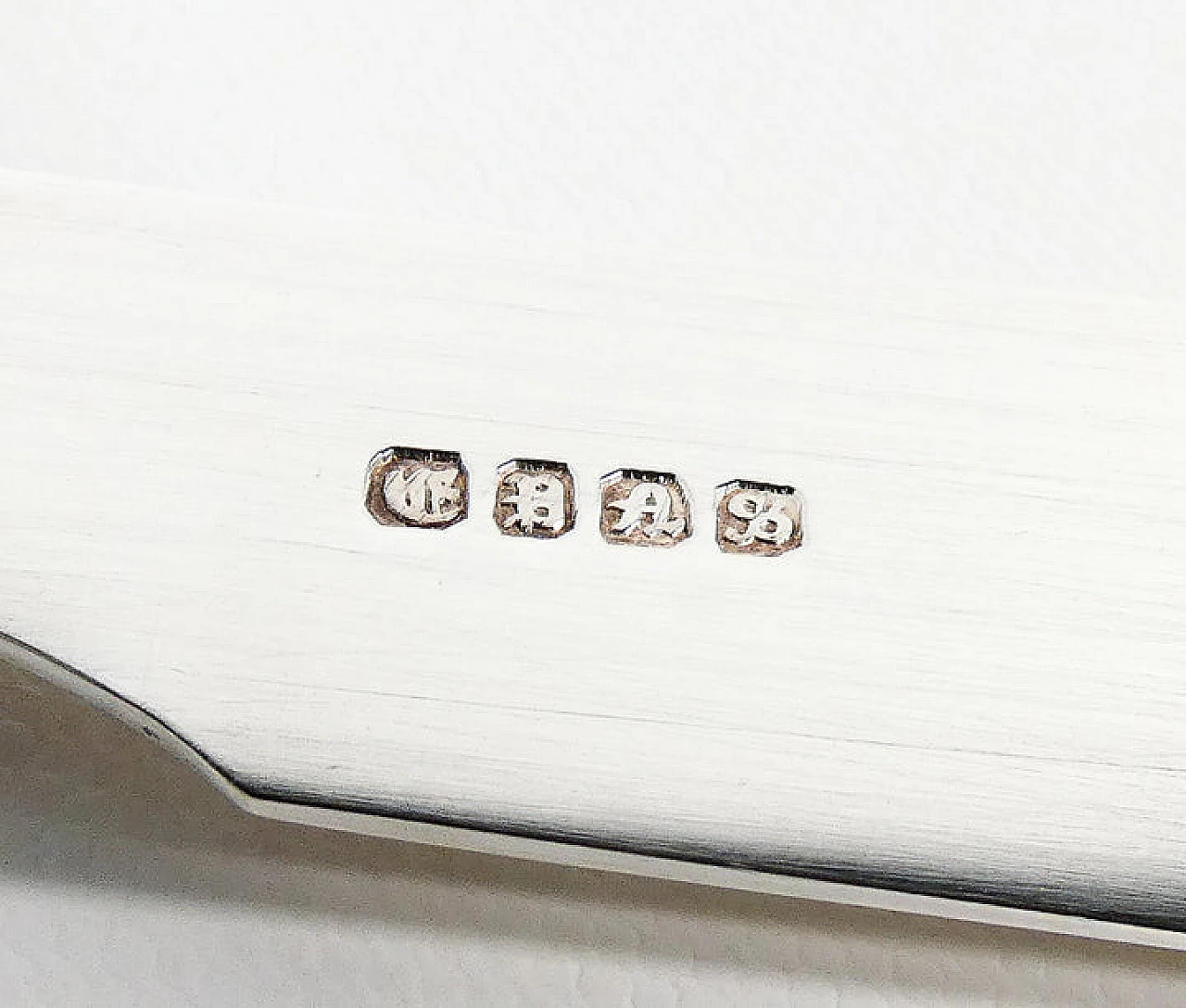 12 Posate da dolce di William Adams con custodia, '800 6