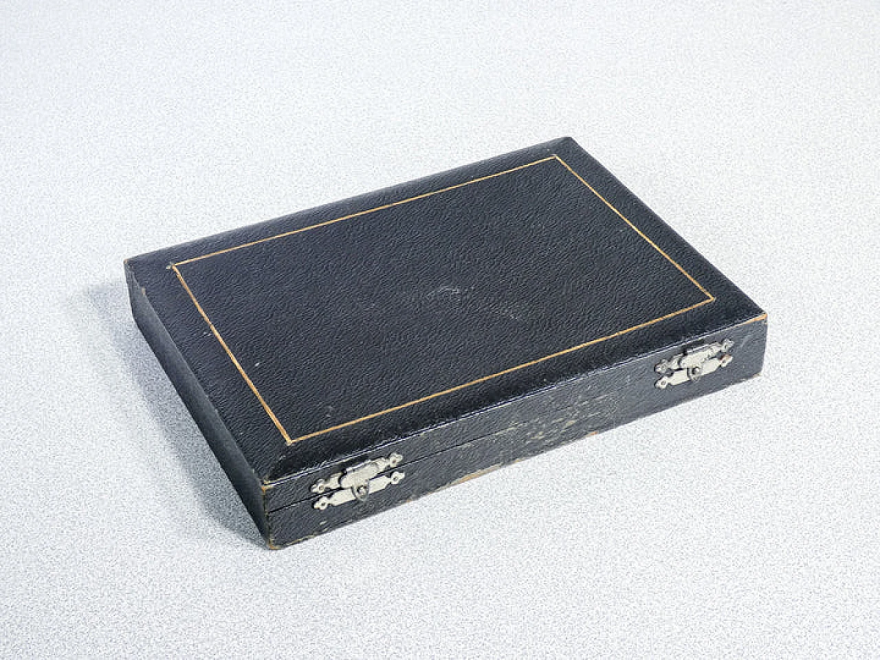 12 Posate da dolce di William Adams con custodia, '800 9