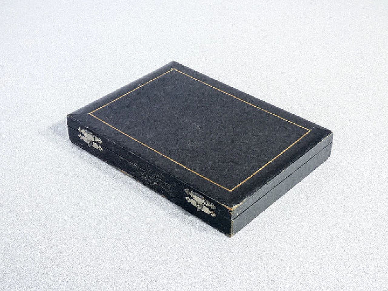 12 Posate da dolce di William Adams con custodia, '800 10