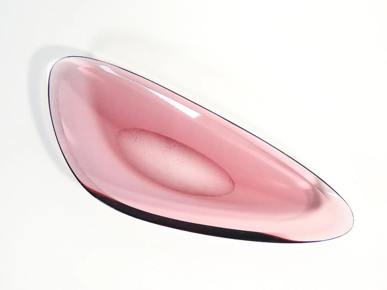 Colored crystal tray by P. Chiesa for Fontana Arte, 1959 2