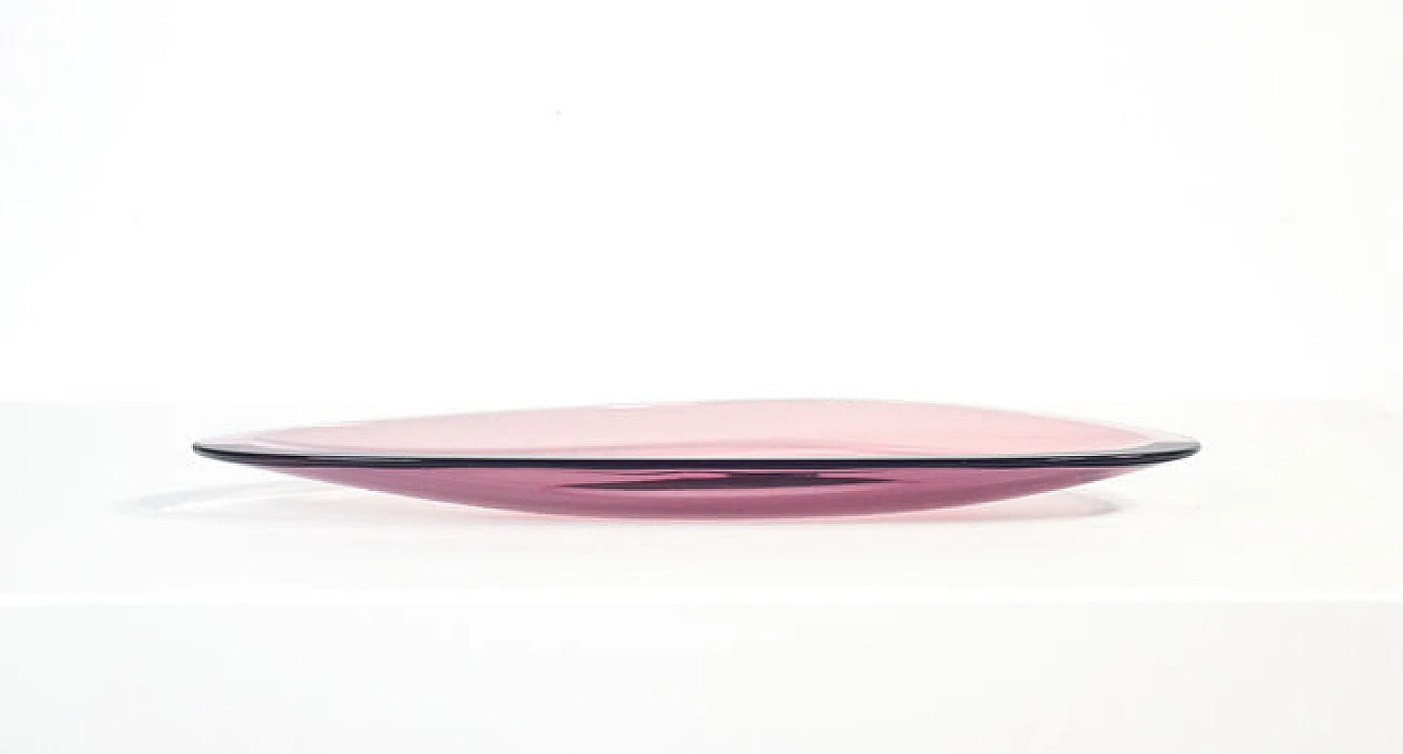 Colored crystal tray by P. Chiesa for Fontana Arte, 1959 3
