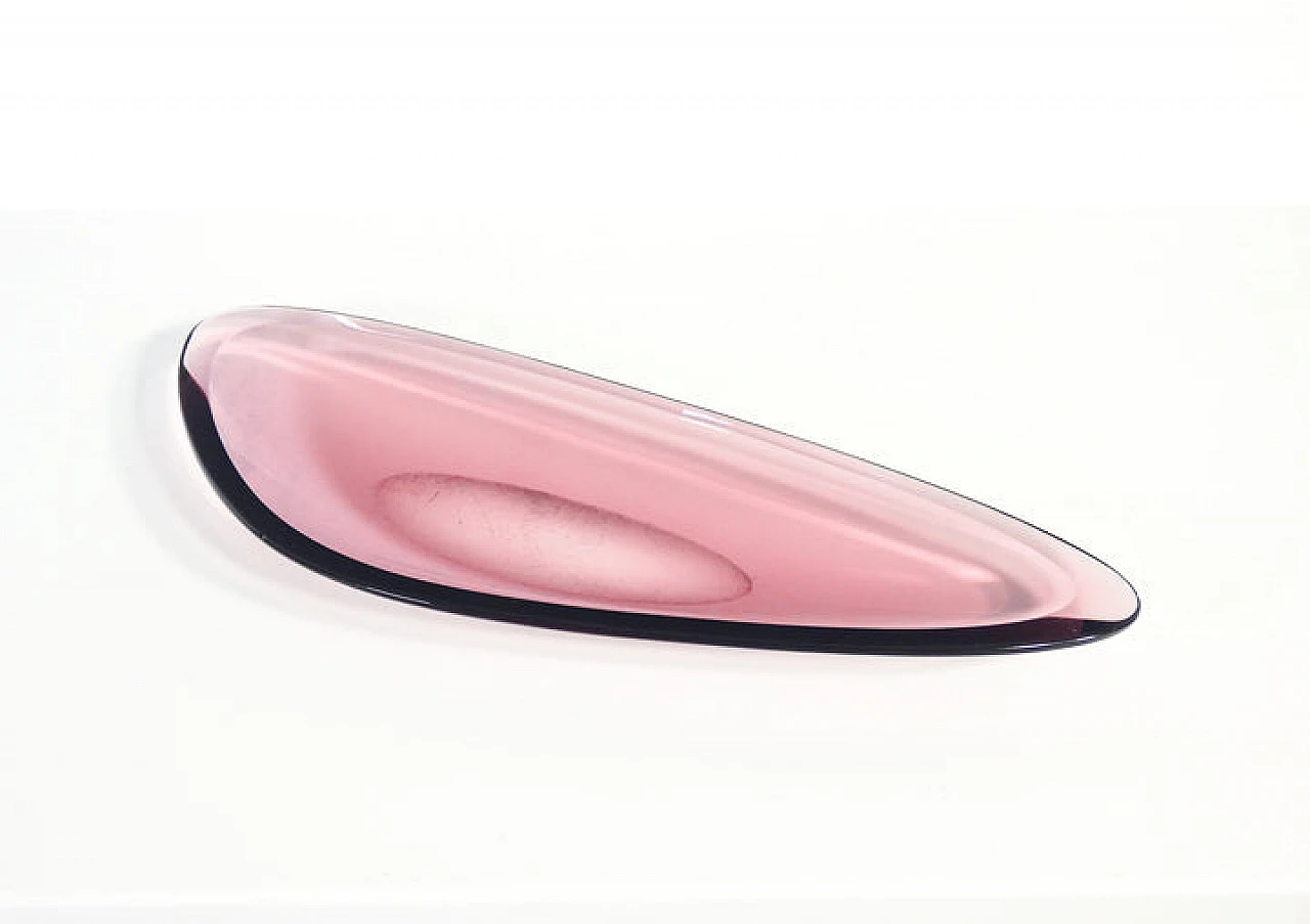 Colored crystal tray by P. Chiesa for Fontana Arte, 1959 5