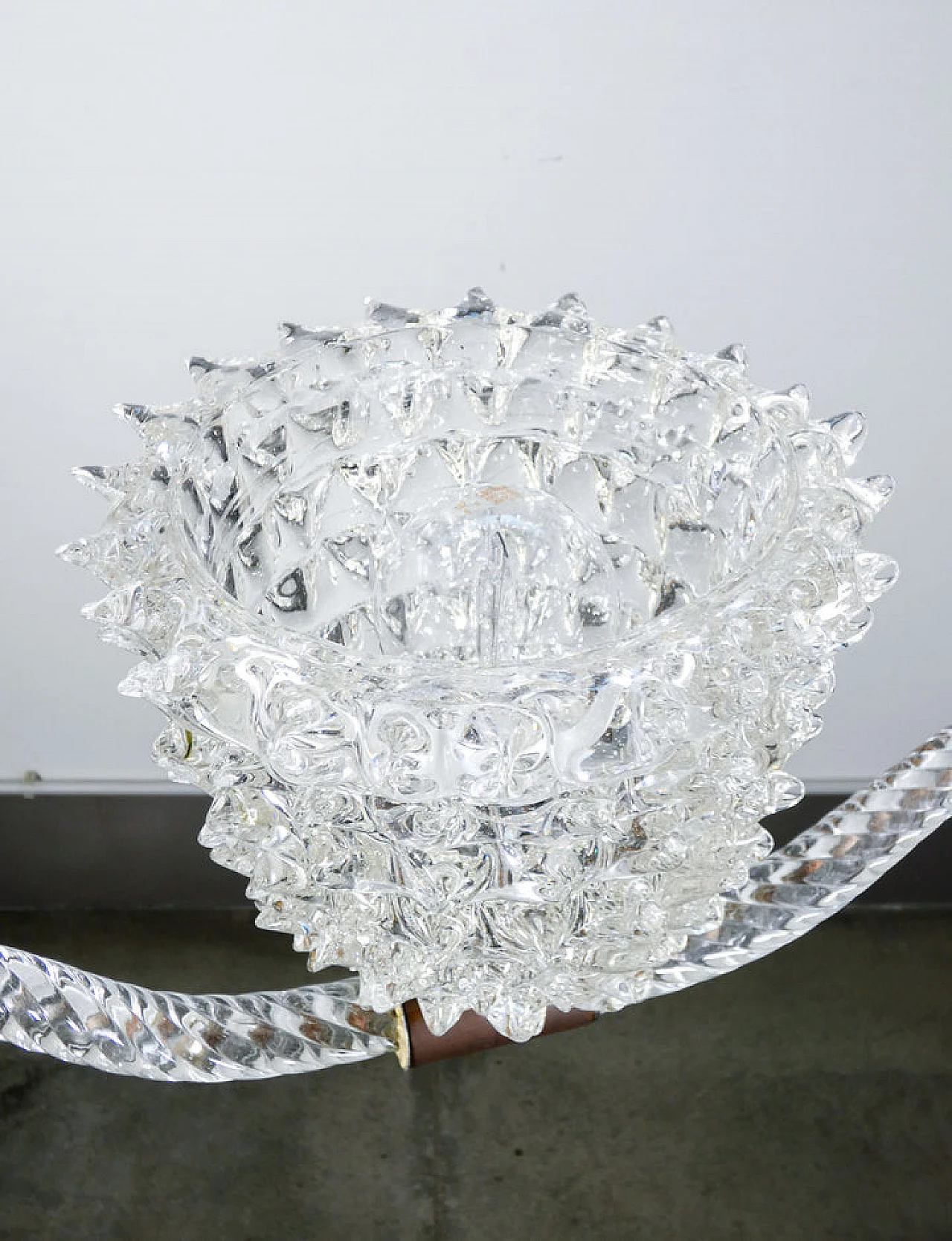 Rostrato blown glass chandelier by Barovier & Toso, 1940s 11