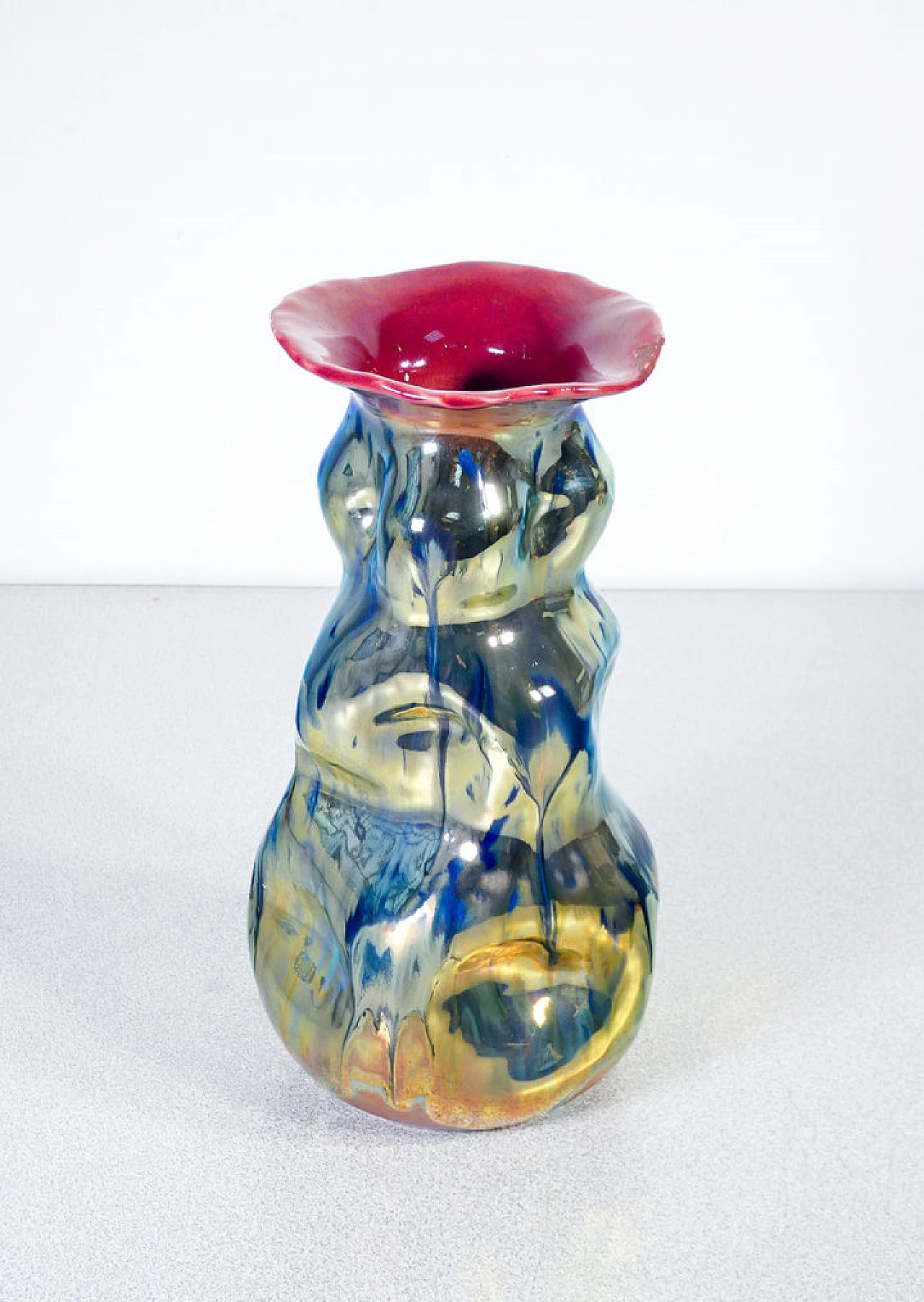 Albisola ceramic vase by M.G.A. Giuseppe Mazzotti 2