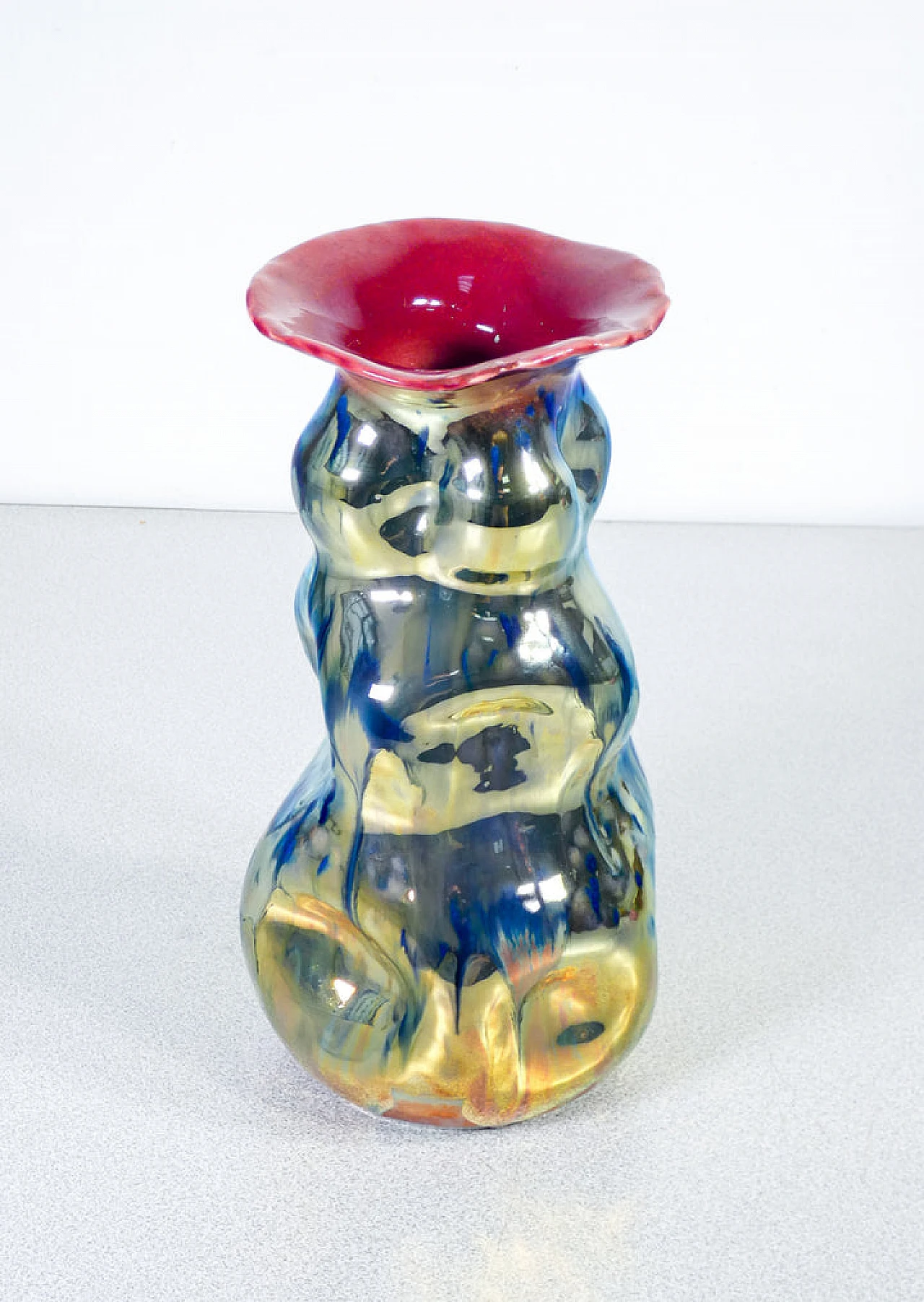Albisola ceramic vase by M.G.A. Giuseppe Mazzotti 3