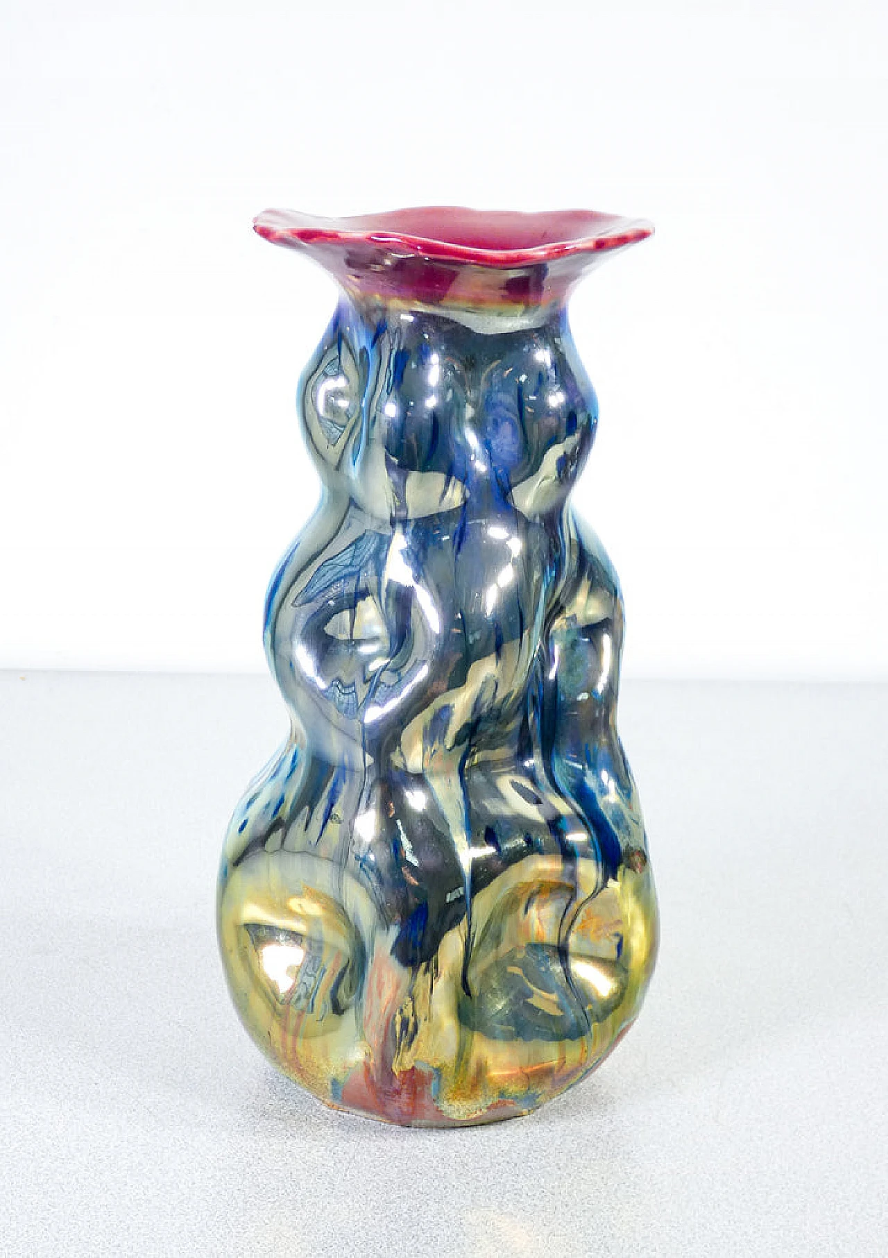 Albisola ceramic vase by M.G.A. Giuseppe Mazzotti 6