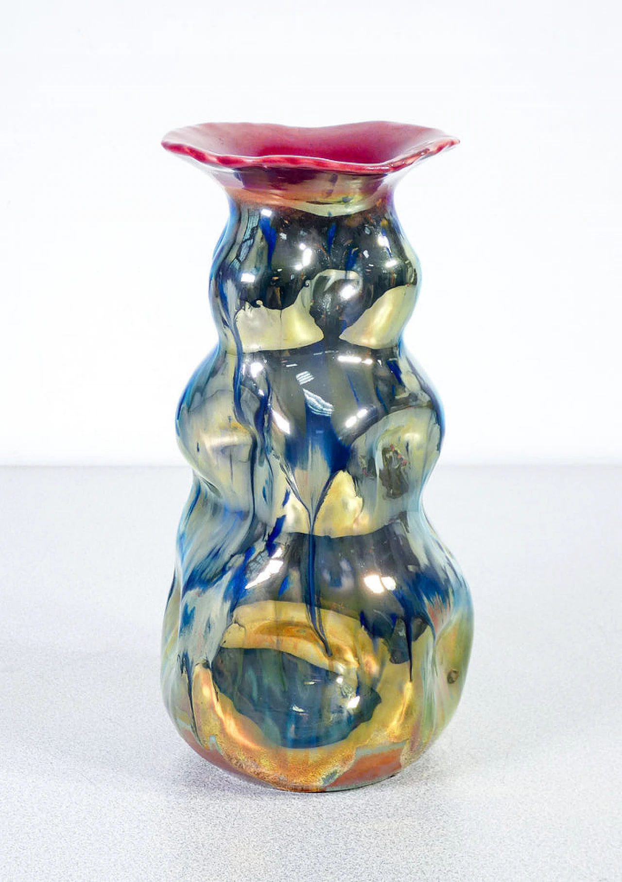Albisola ceramic vase by M.G.A. Giuseppe Mazzotti 7