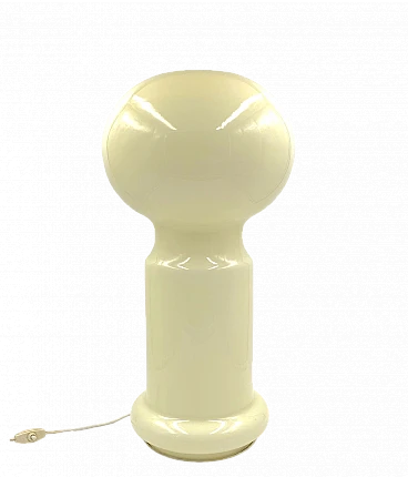 Murano glass table lamp in beige by Vistosi, 1960s