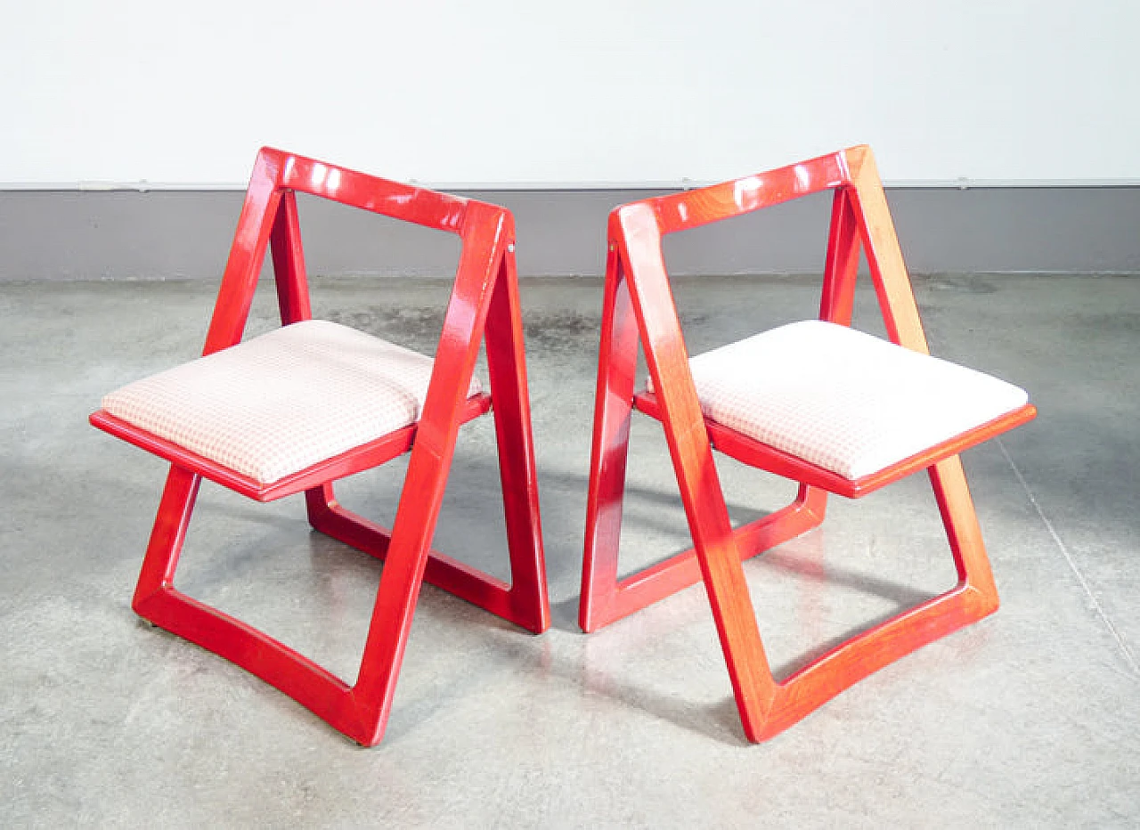 4 Trieste chairs by D'Aniello and Jacober for Bazzani, 1960s 8