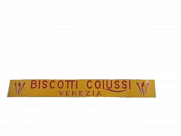 Insegna di Biscotti Colussi Venezia, anni '50
