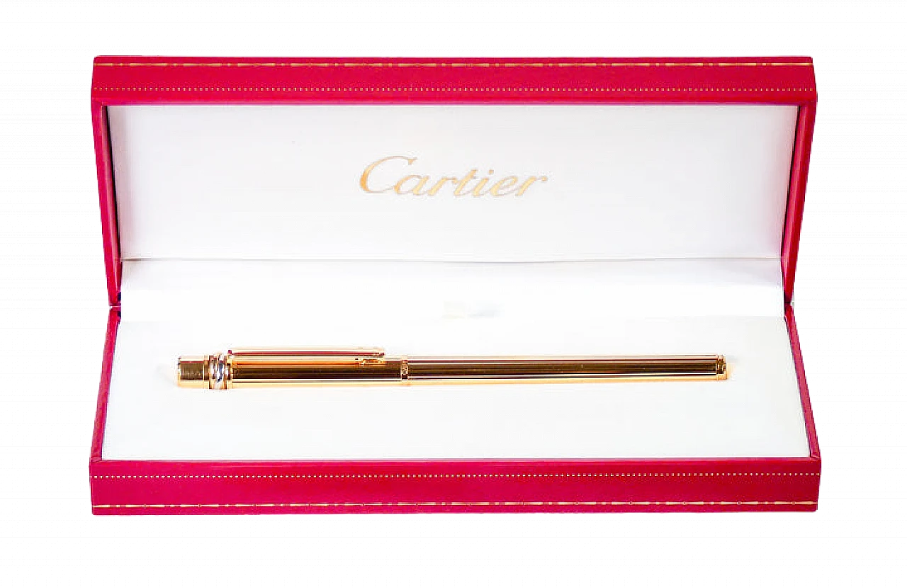 Stylo Must de Cartier fountain pen with case, 2004 11