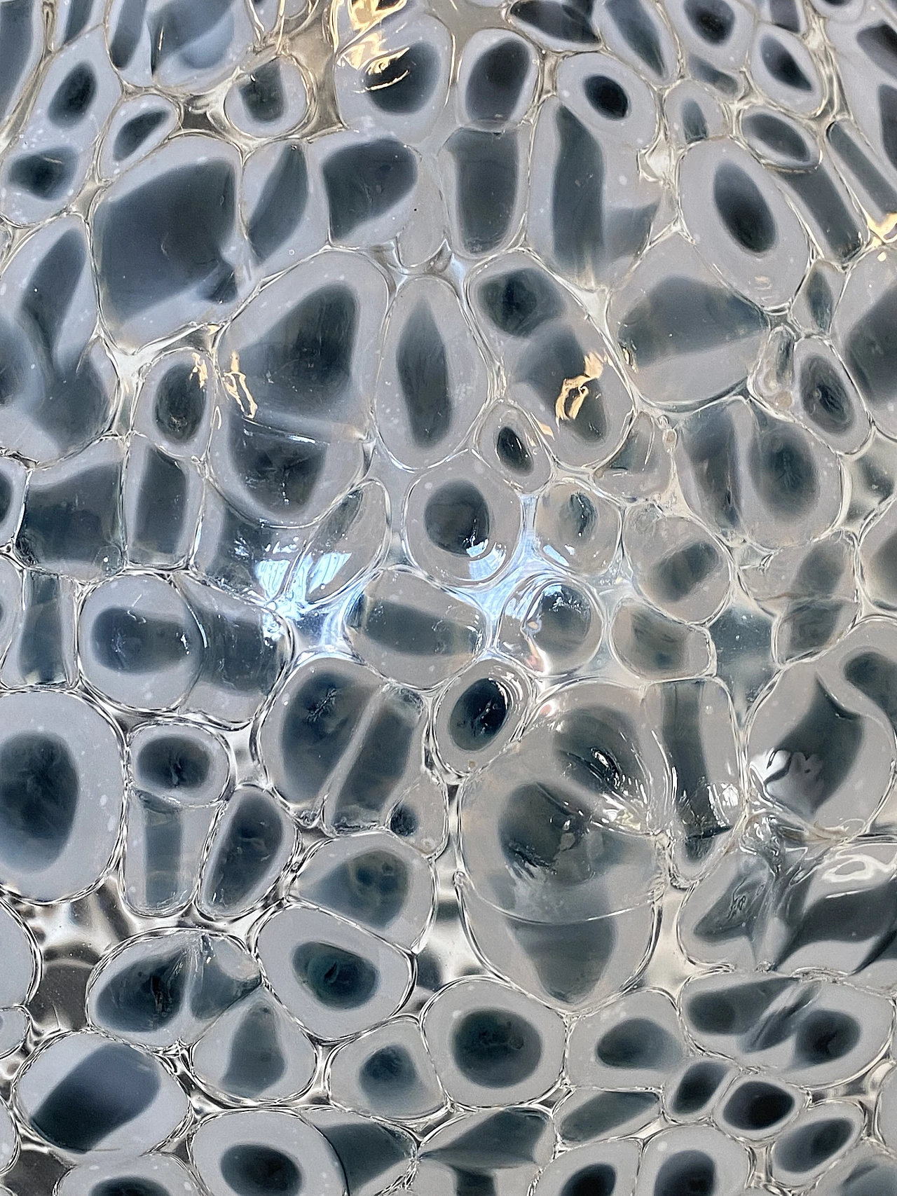 Neverrino glass lantern by Vistosi, 1970s 3