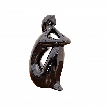 Jitka Forejtová, female nude, ceramic sculpture, 1960s
