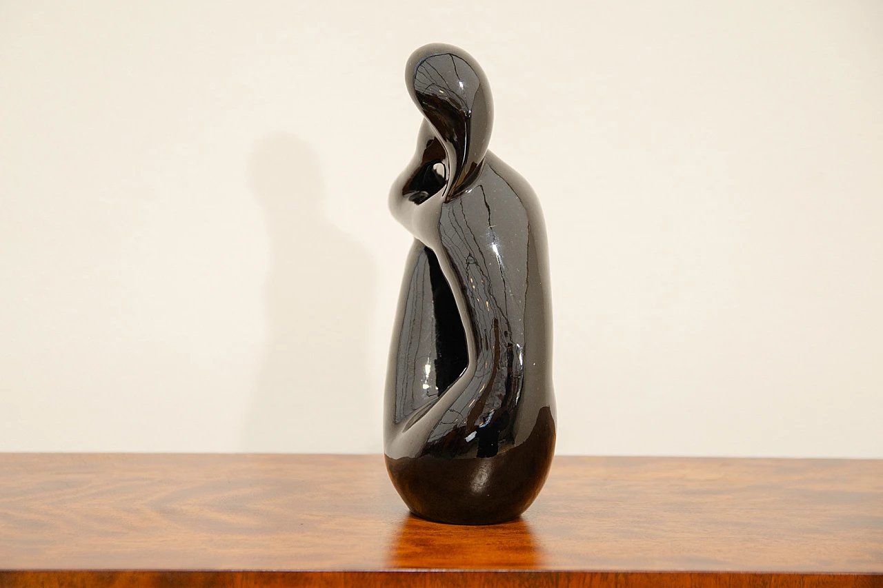 Jitka Forejtová, female nude, ceramic sculpture, 1960s 8