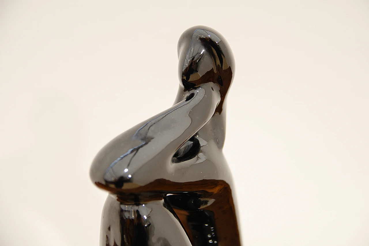 Jitka Forejtová, female nude, ceramic sculpture, 1960s 10