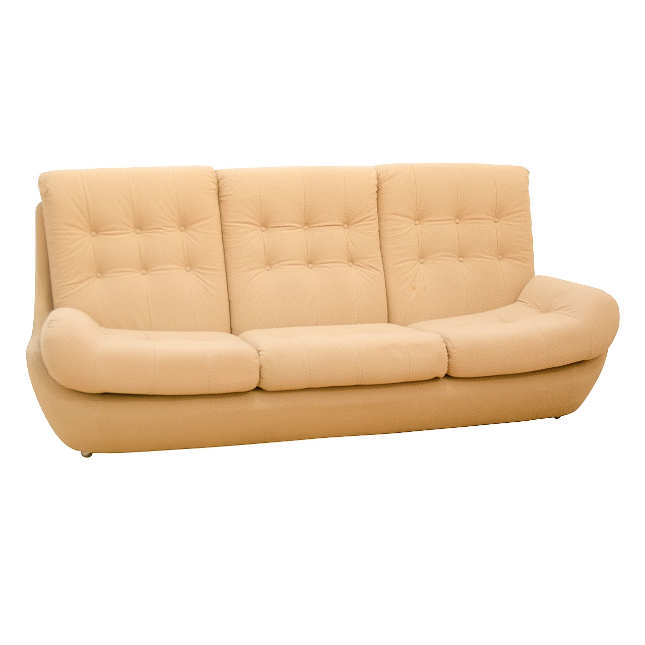 Beige fabric sofa by Jitona, 1970s 1