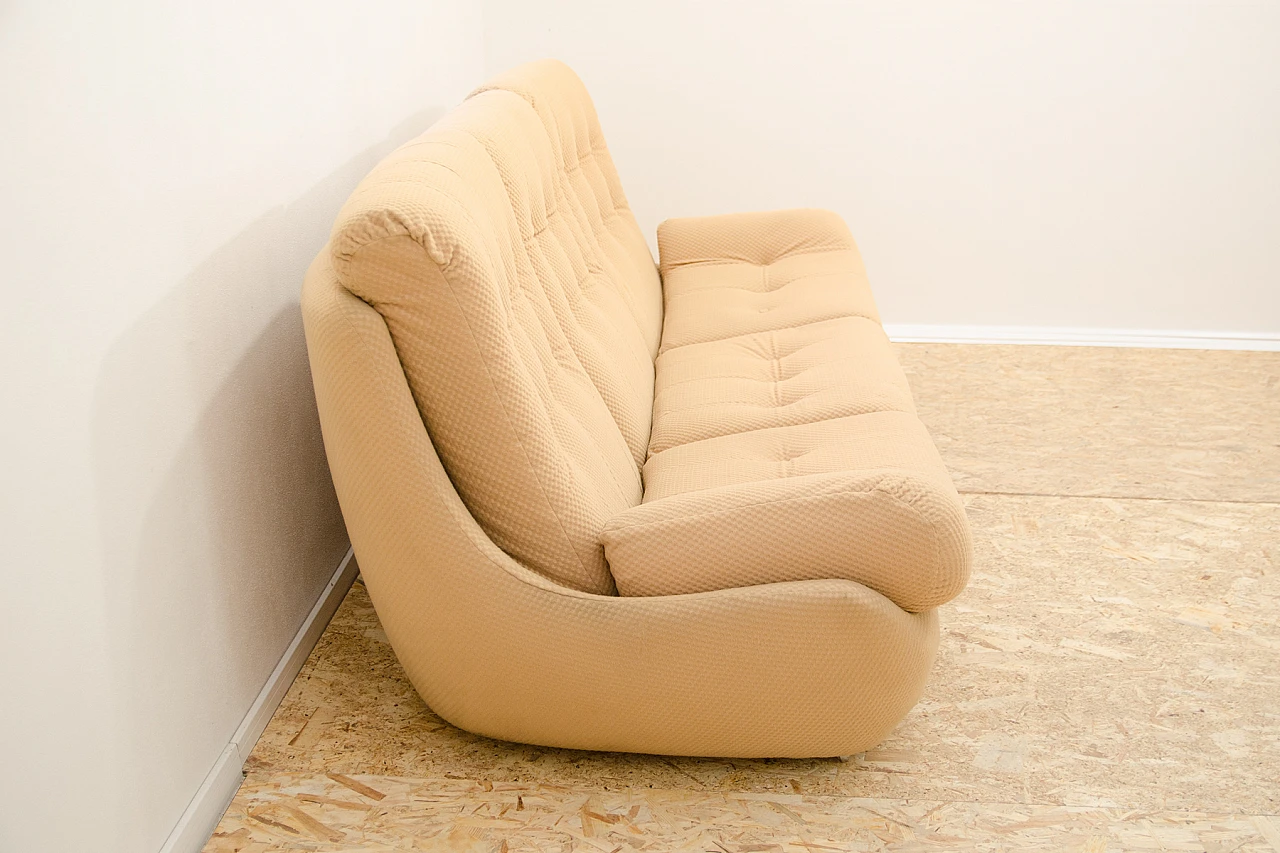 Beige fabric sofa by Jitona, 1970s 5