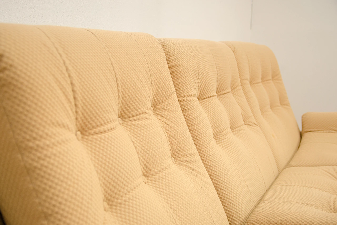 Beige fabric sofa by Jitona, 1970s 14
