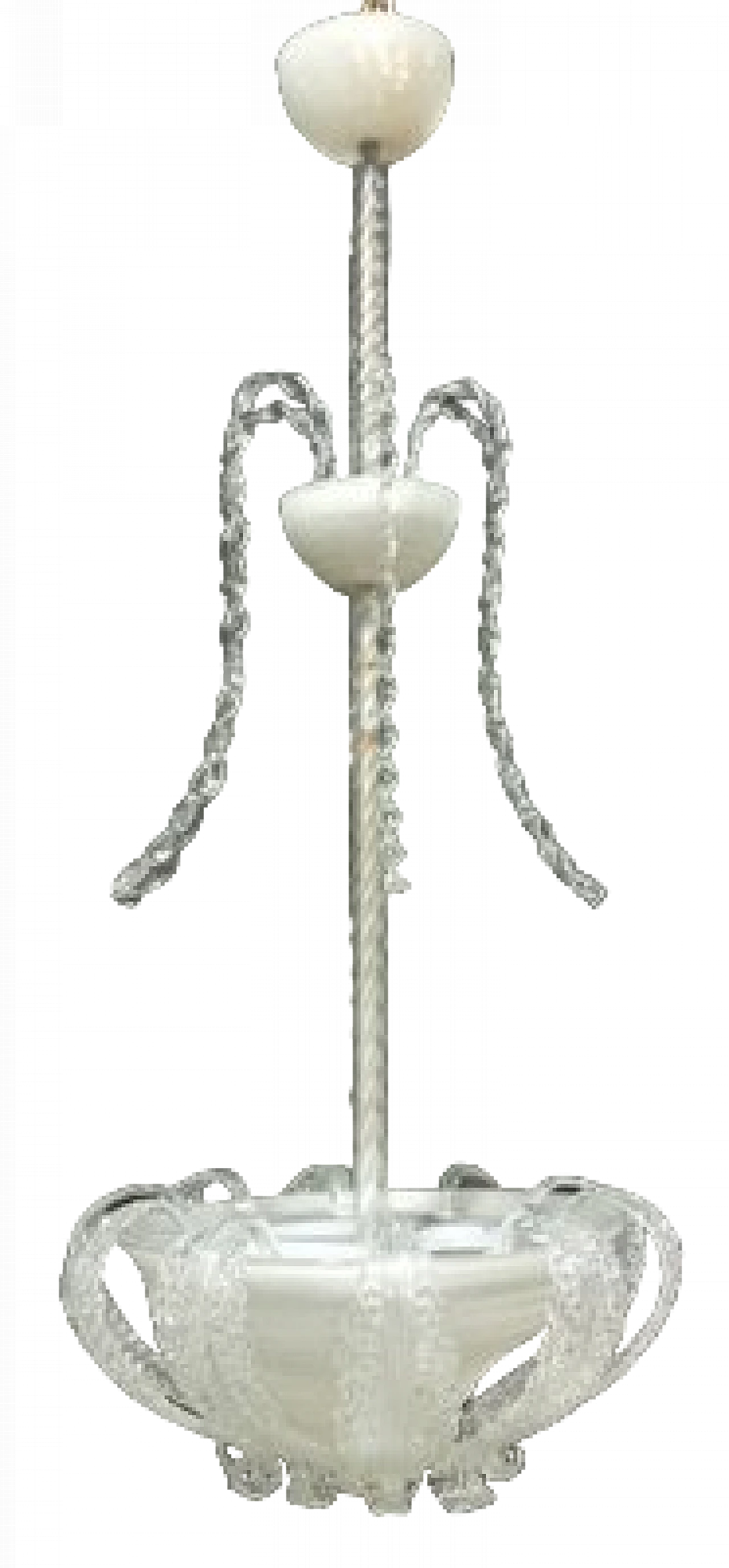 Pulegoso glass chandelier by Barovier & Toso, 1940s 18