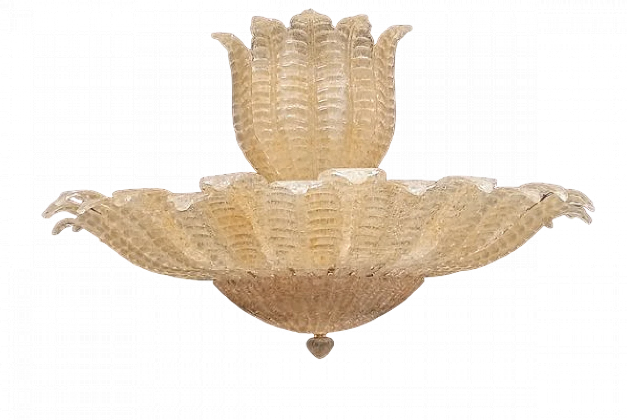 Murano glass chandelier by Familamp, 1990s 11