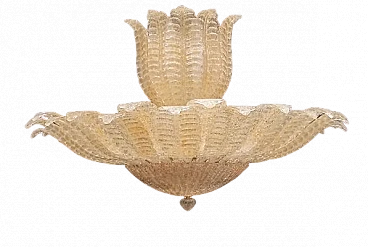 Lampadario in vetro di Murano di Familamp, anni '90