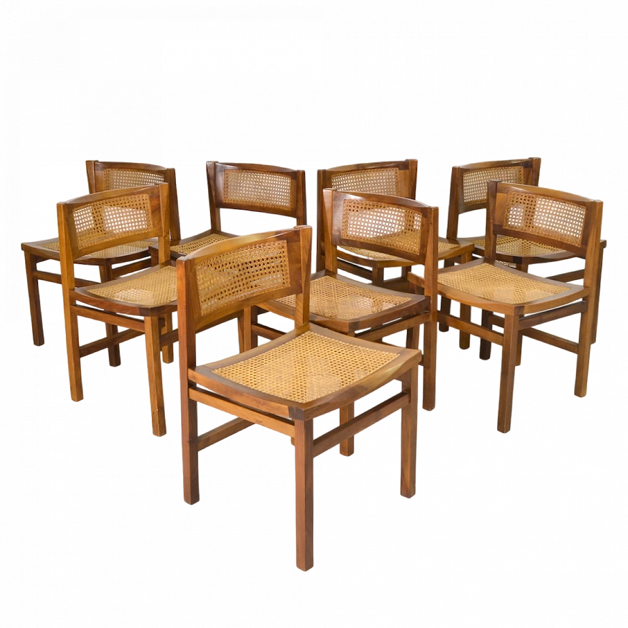 8 Rosewood chairs by Carlo de Carli for Cassina, 1960s 14