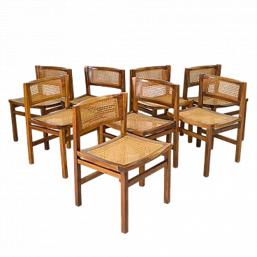 8 Rosewood chairs by Carlo de Carli for Cassina, 1960s