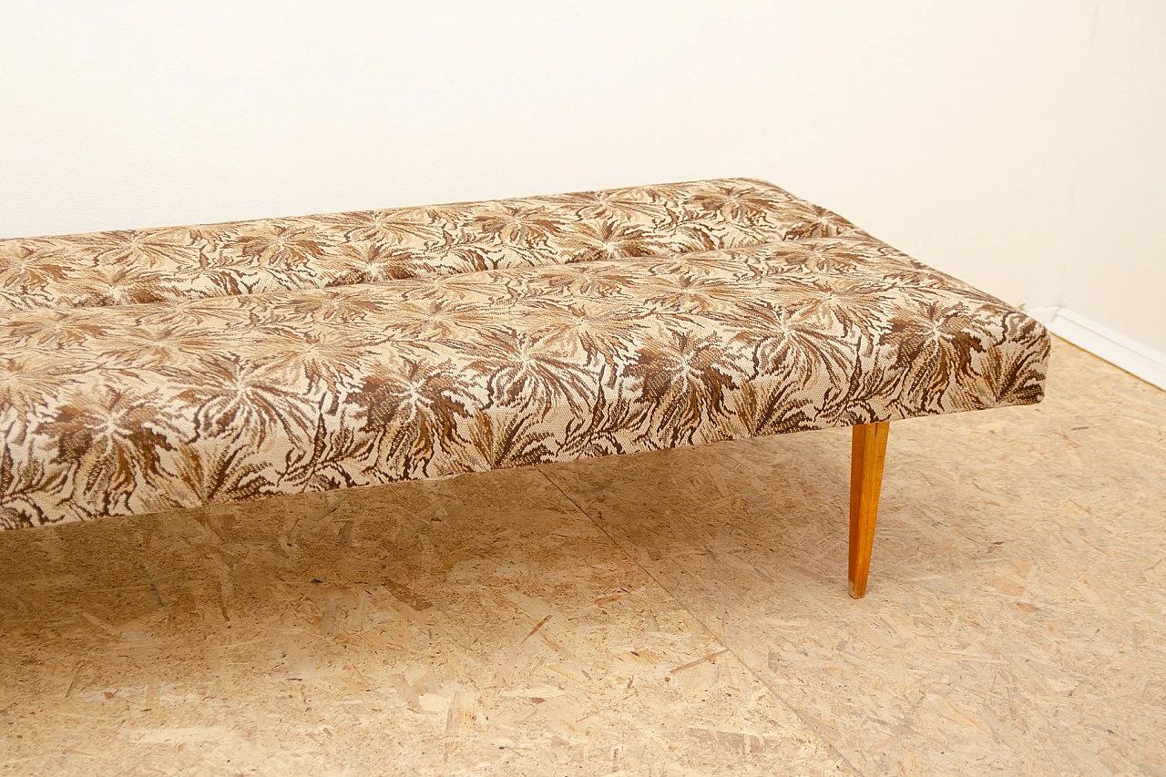 Beech and fabric sofa bed by Miroslav Navrátil, 1960s 14