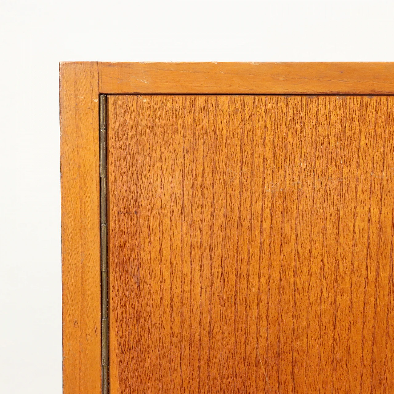 Ash wood sideboard with hinged doors, 1950s 5