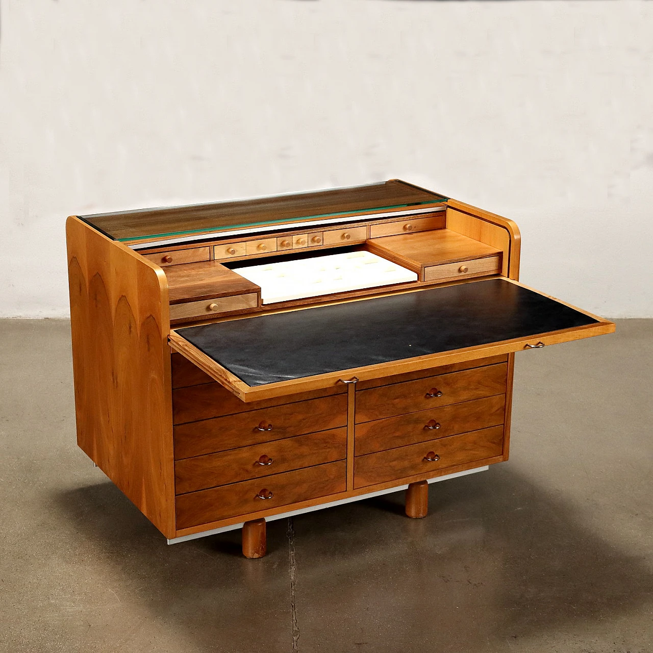 Desk 804 with pull-out top by Gianfranco Frattini for Bernini, 1960s 3