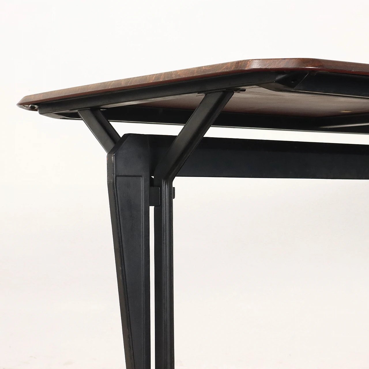 Arco metal and laminate desk by BBPR for Olivetti, 1960s 3
