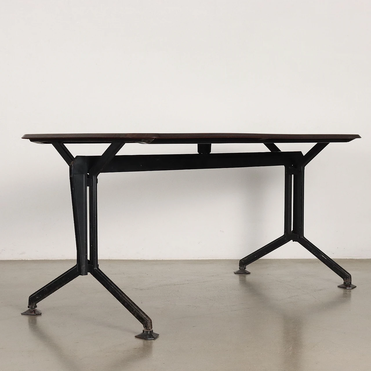 Arco metal and laminate desk by BBPR for Olivetti, 1960s 8