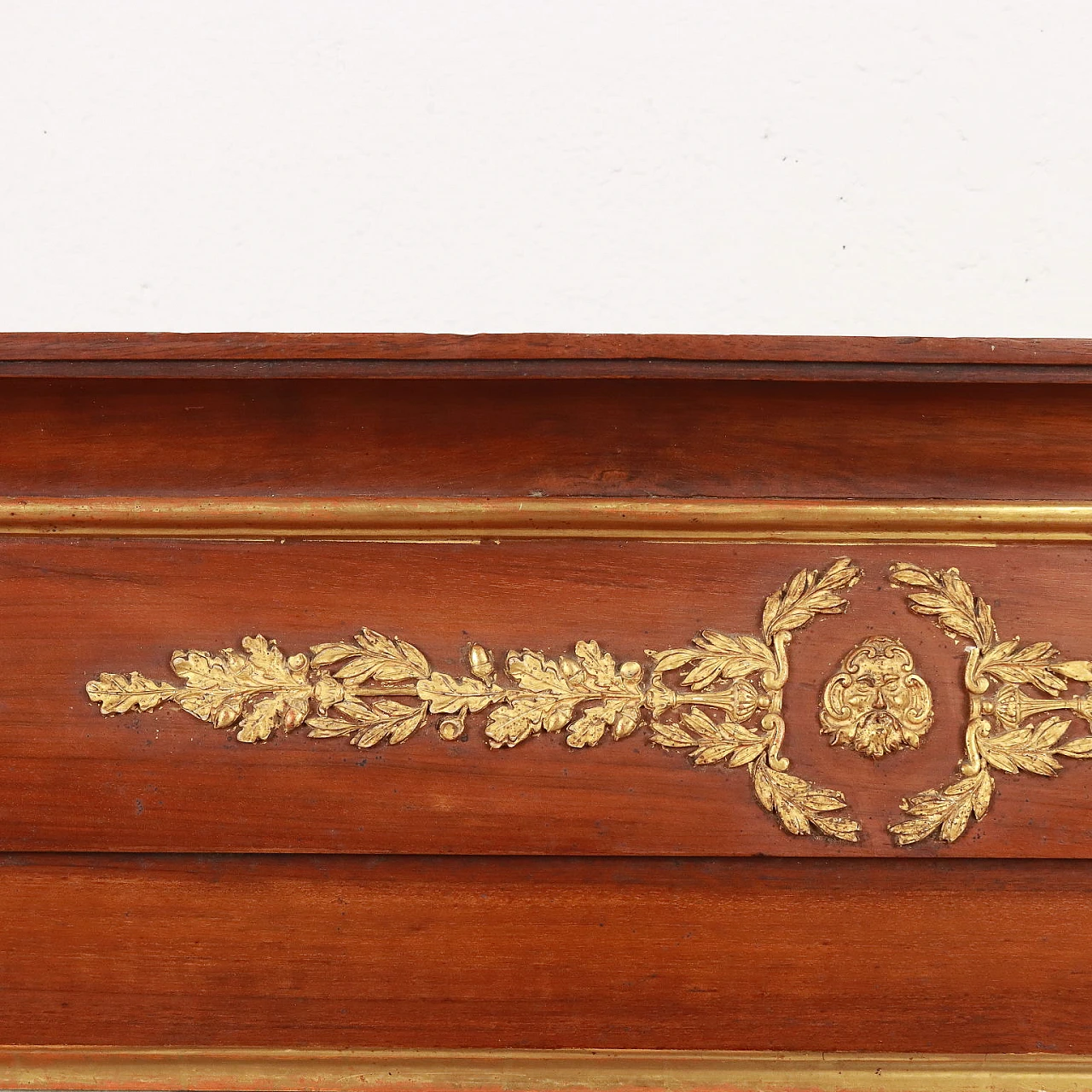 Mahogany mantelpiece with leaf motifs, late 19th century 4