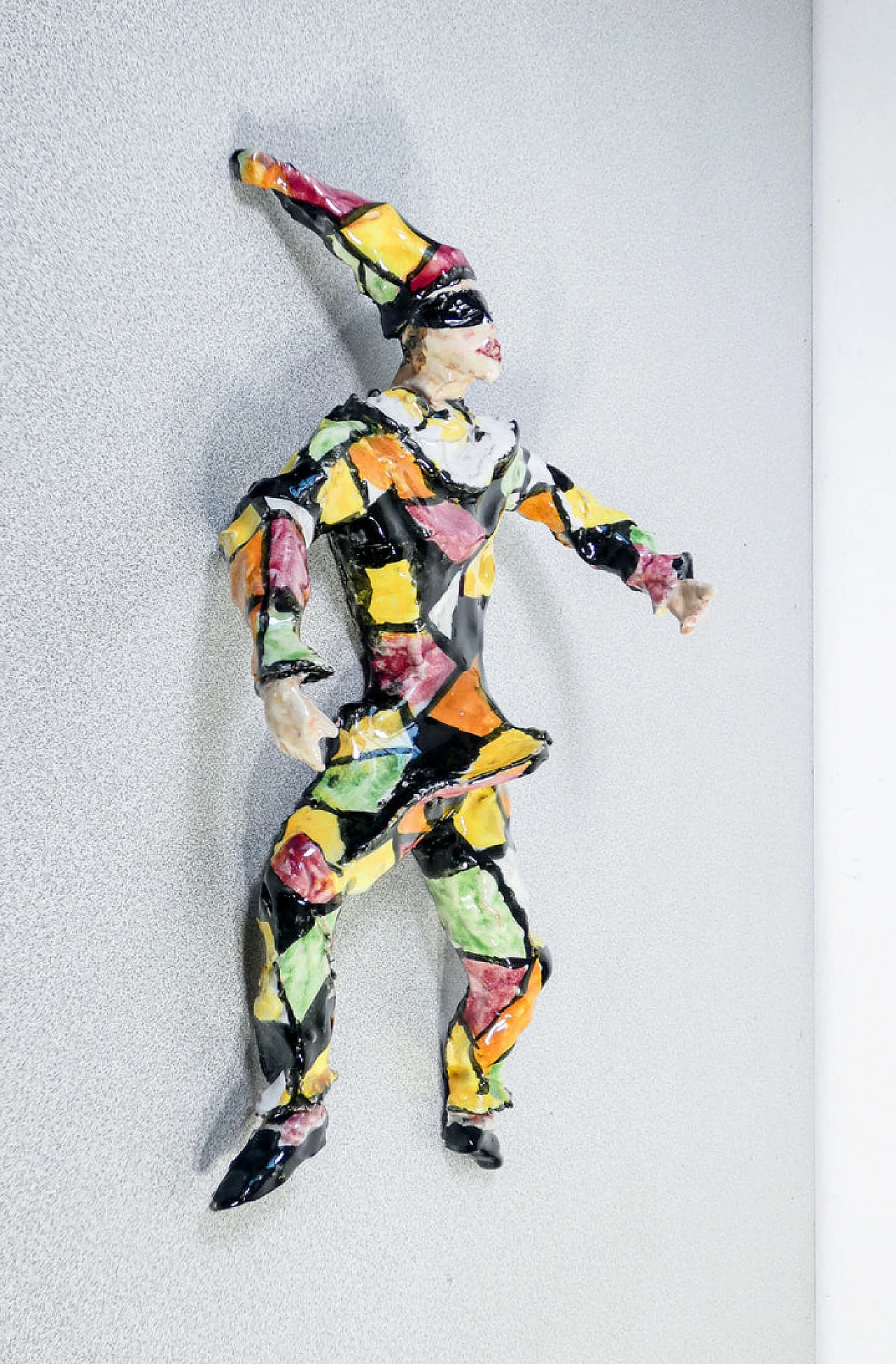 Glazed ceramic Harlequin sculpture by Pepi M.G.A. Mazzotti 7