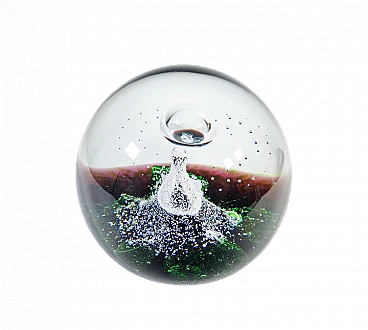 Fermacarte Impulse in vetro di Caithness Glass, anni '90