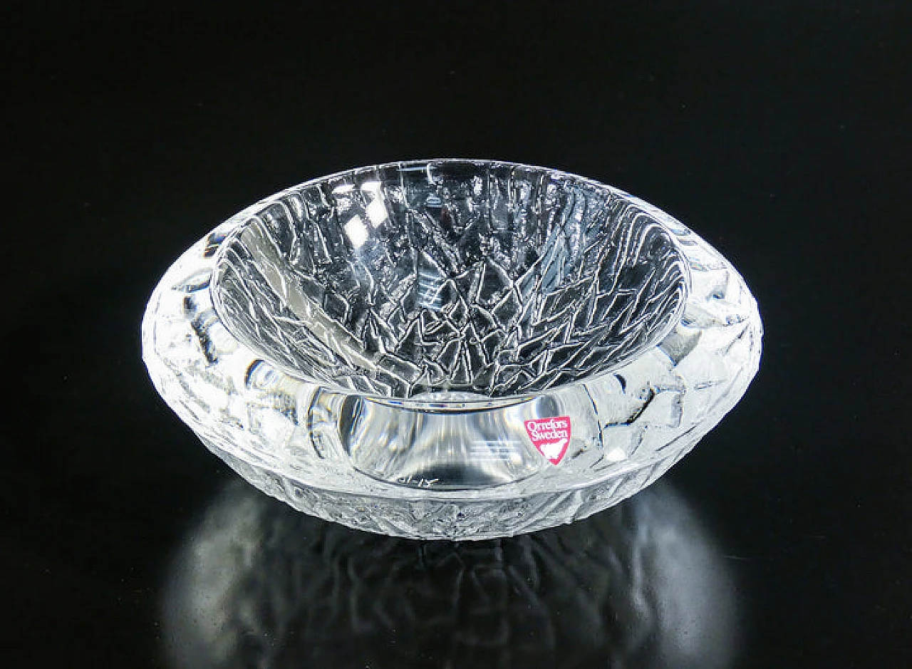 Crystal ashtray by Orrefors, 1990s 1