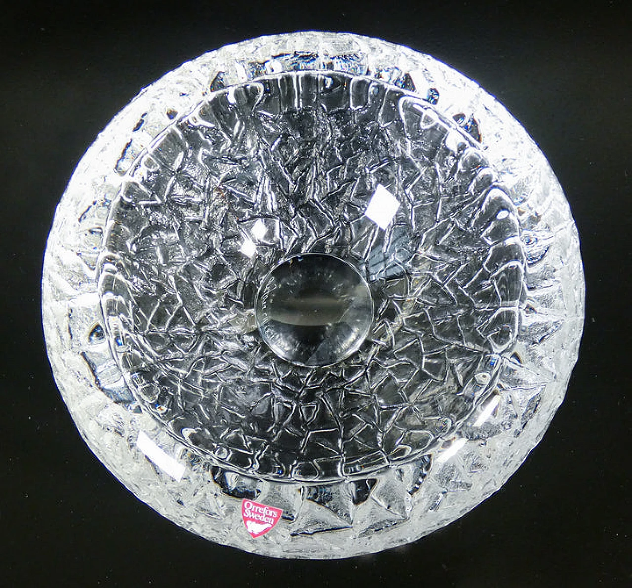 Crystal ashtray by Orrefors, 1990s 4