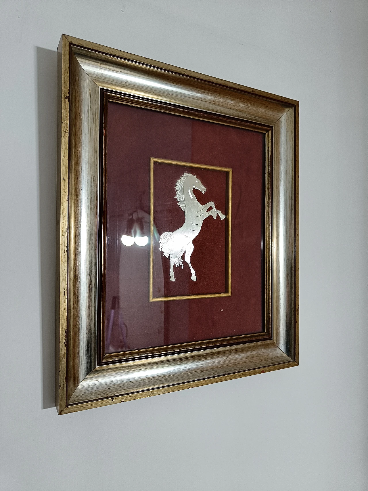 Silver rampant horse homage to Francesco Baracca 3