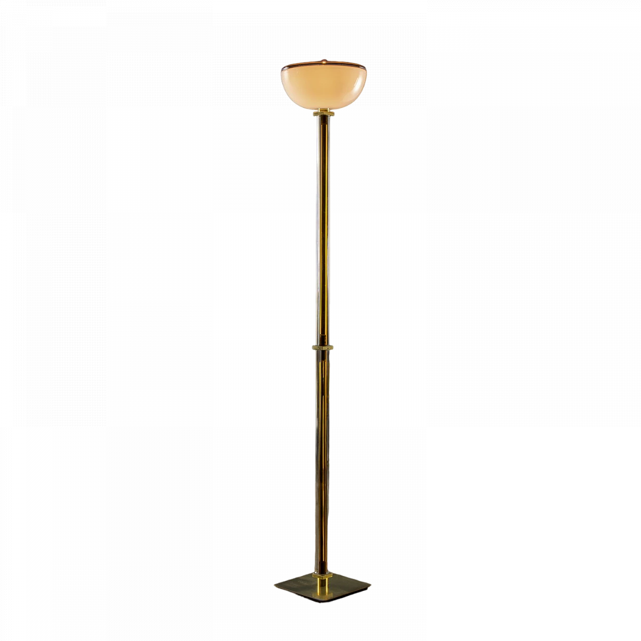 Murano glass and brass Tolboi floor lamp by Venini, 1980s 7