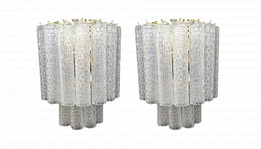 Pair of Murano glass wall lights by VeArt, 1970s