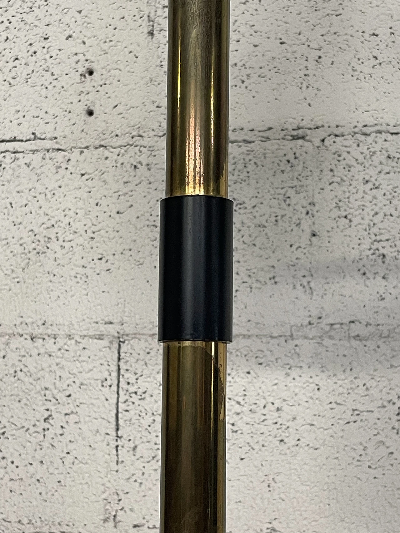Metal, opaline glass and marble floor lamp, 1950s 19