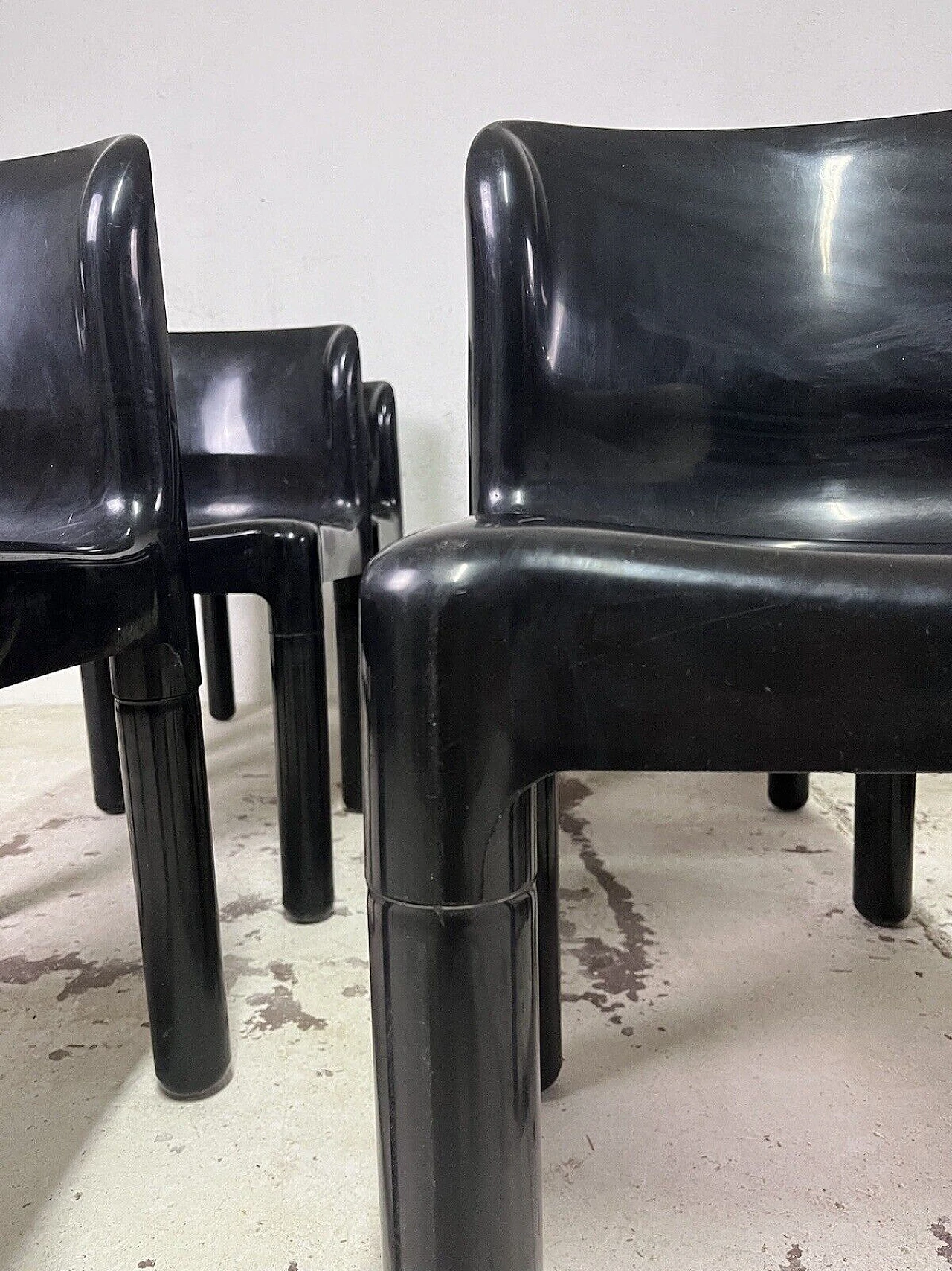 12 Sedie 4875 di Carlo Bartoli per Kartell, anni '70 6