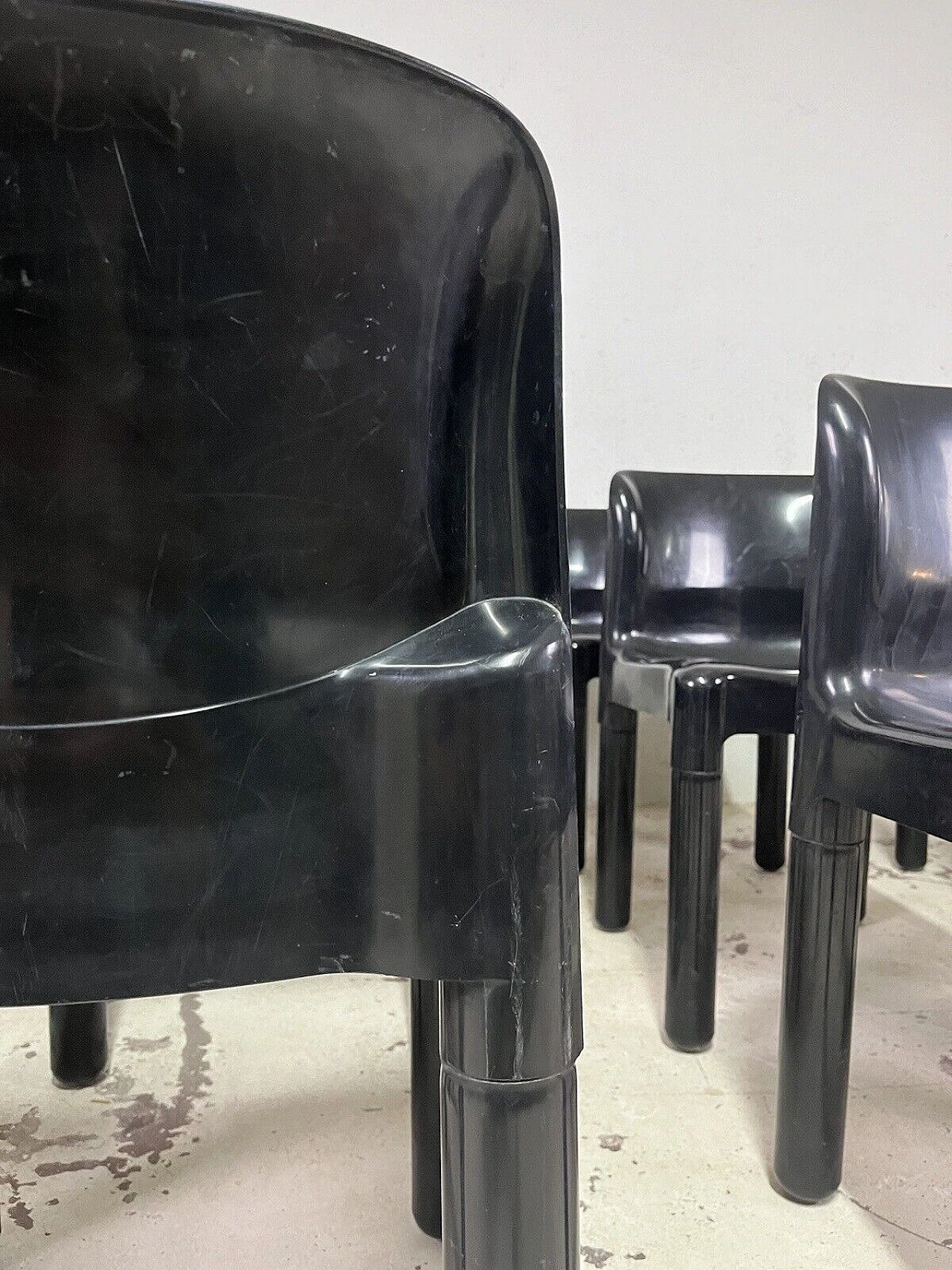 12 Sedie 4875 di Carlo Bartoli per Kartell, anni '70 12