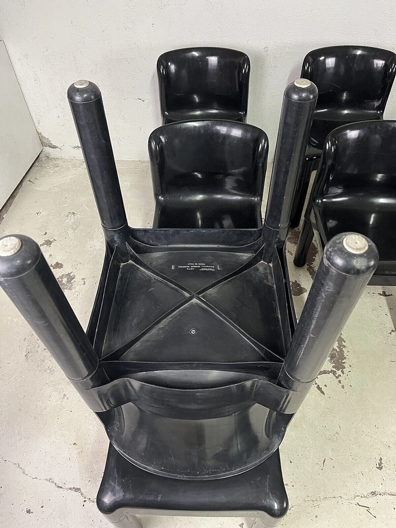 12 Sedie 4875 di Carlo Bartoli per Kartell, anni '70 13