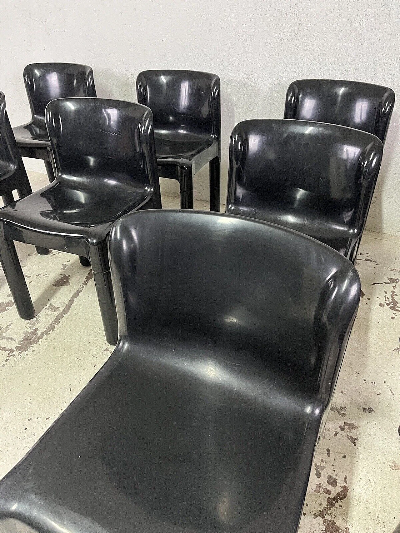 12 Sedie 4875 di Carlo Bartoli per Kartell, anni '70 14