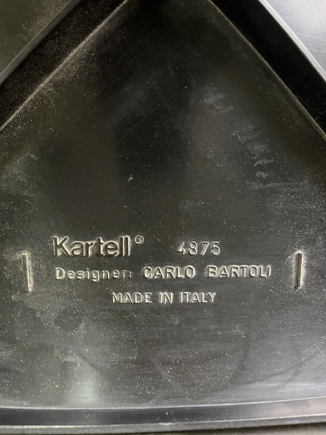 12 Sedie 4875 di Carlo Bartoli per Kartell, anni '70 16