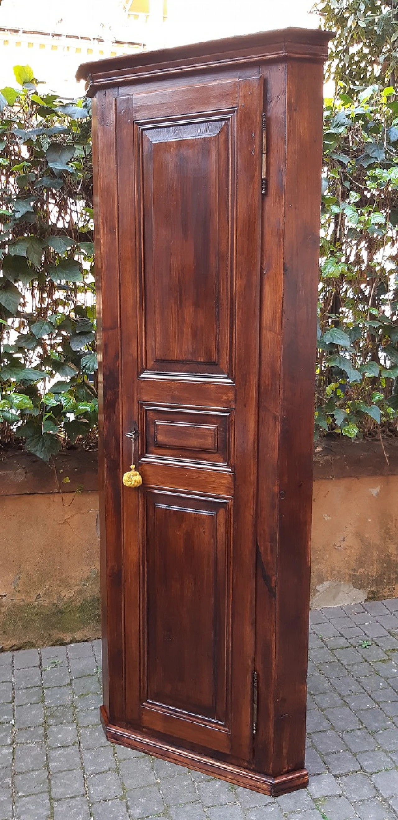 Emilia-Romagna larch corner cabinet, late 19th century 2