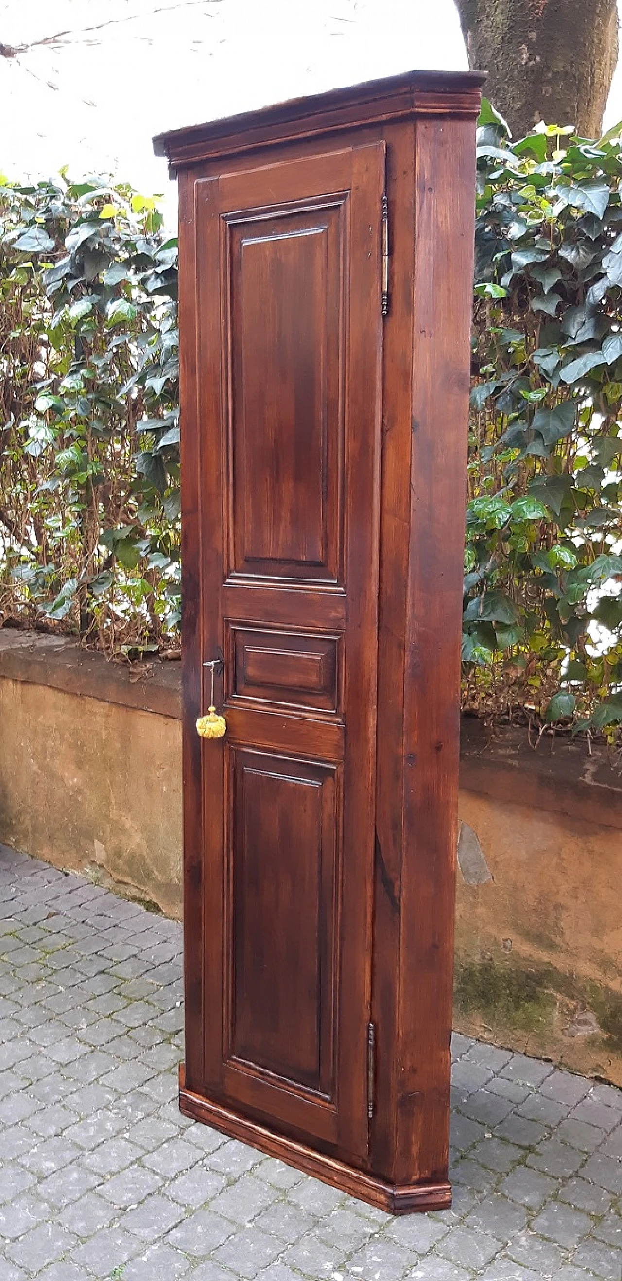 Emilia-Romagna larch corner cabinet, late 19th century 6