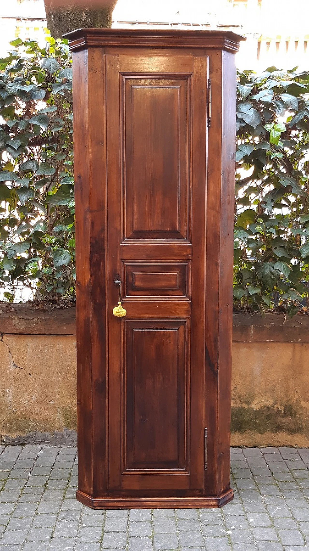 Emilia-Romagna larch corner cabinet, late 19th century 8