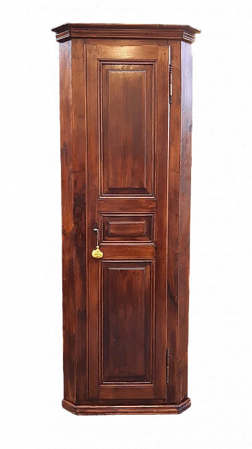 Emilia-Romagna larch corner cabinet, late 19th century